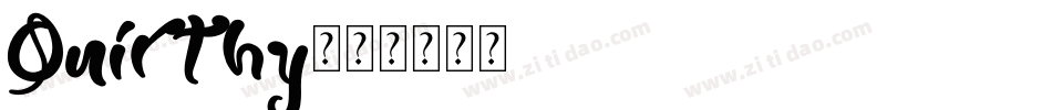 Quirthy字体转换