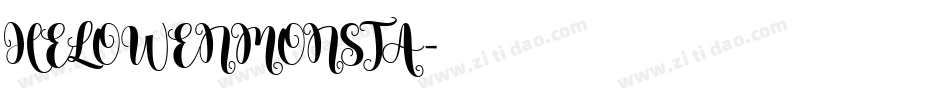 HELOWENMONSTA字体转换