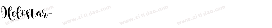 Helostar字体转换