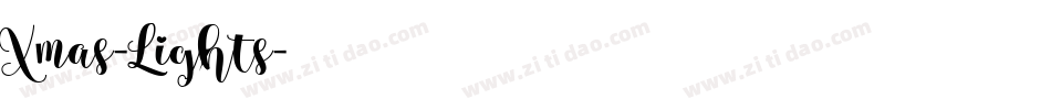 Xmas-Lights字体转换