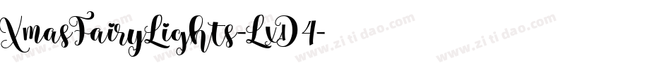 XmasFairyLights-LxD4字体转换