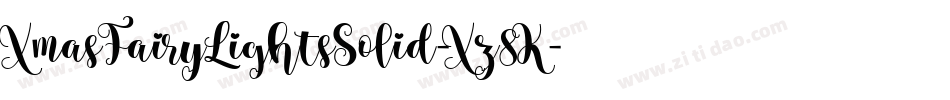 XmasFairyLightsSolid-Xz8K字体转换