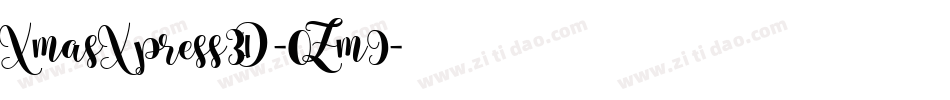 XmasXpress3D-0Zm9字体转换