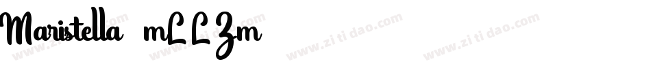Maristella-mLLZm字体转换