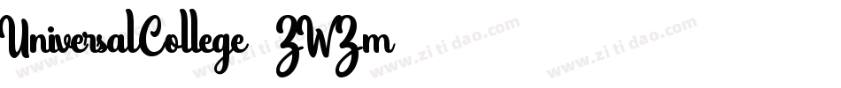 UniversalCollege-ZWZm字体转换