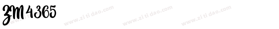 ZM4365字体转换