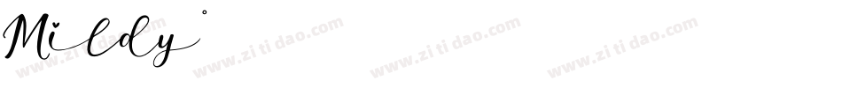 Mildy字体转换