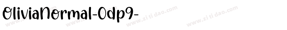 OliviaNormal-0dp9字体转换