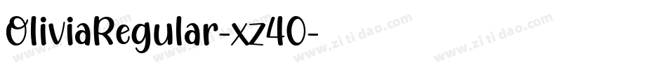 OliviaRegular-xz40字体转换