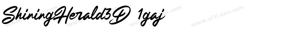 ShiningHerald3D-1gaj字体转换