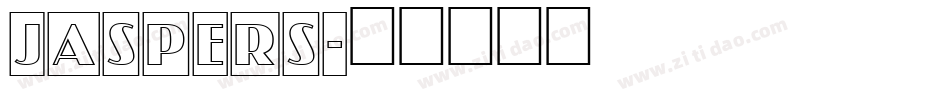 Jaspers字体转换