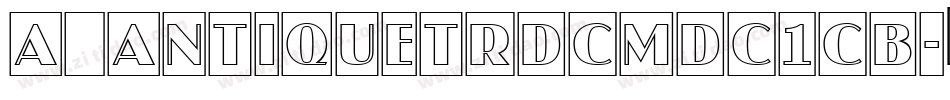 a_AntiqueTrdCmDc1Cb字体转换