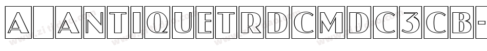 a_AntiqueTrdCmDc3Cb字体转换