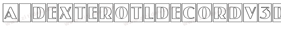 a_DexterOtlDecorDv3D字体转换