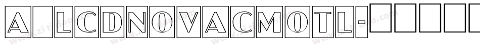 a_LCDNovaCmOtl字体转换