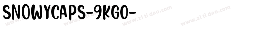 SnowyCaps-9Kg0字体转换