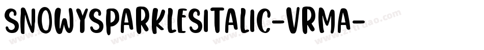 SnowySparklesItalic-vrMA字体转换