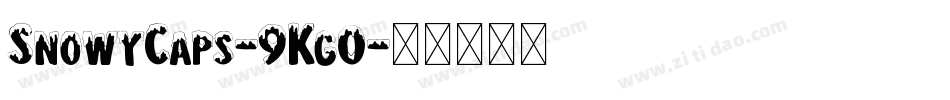 SnowyCaps-9Kg0字体转换