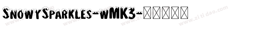 SnowySparkles-wMK3字体转换