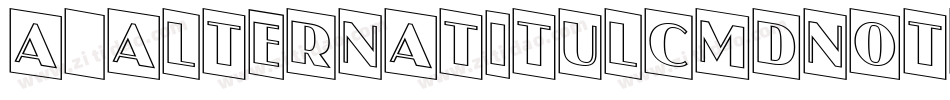a_AlternaTitulCmDnOtl字体转换