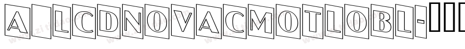 a_LCDNovaCmOtlObl字体转换