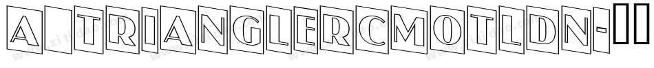 a_TrianglerCmOtlDn字体转换