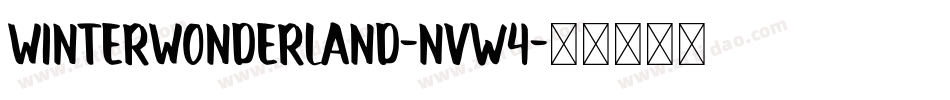 WinterWonderland-nvw4字体转换