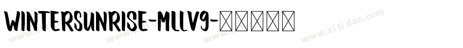 WinterSunrise-mLlV9字体转换