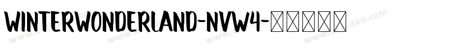 WinterWonderland-nvw4字体转换