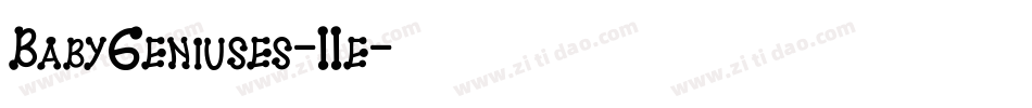 BabyGeniuses-11e字体转换