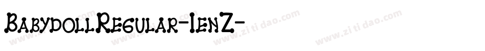 BabydollRegular-1enZ字体转换