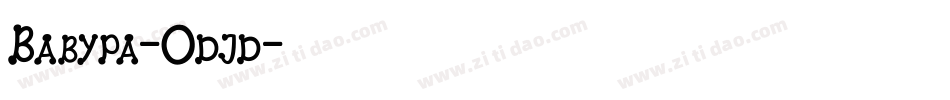 Babypa-Odjd字体转换