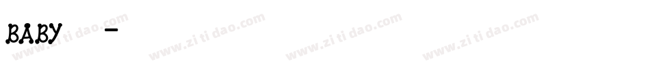 baby字体字体转换