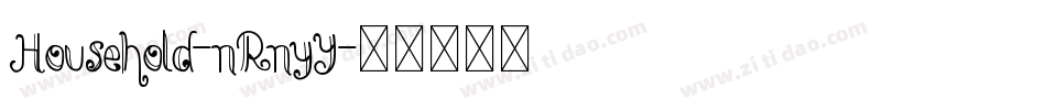 Household-nRnyY字体转换