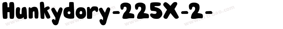 Hunkydory-225X-2字体转换