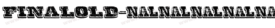 FINALOLD字体转换