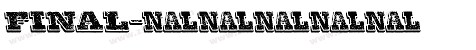 Final字体转换