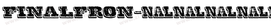 FinalFron字体转换