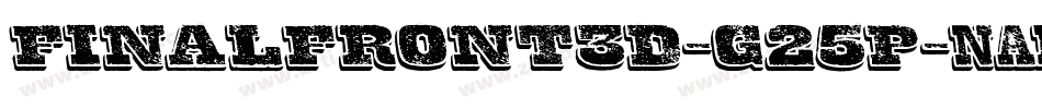 FinalFront3D-G25P字体转换