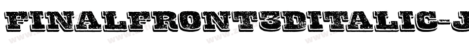 FinalFront3DItalic-jzDO字体转换