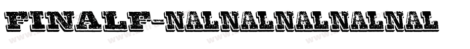 finalf字体转换
