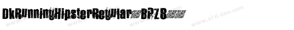 DkRunningHipsterRegular-BPZ8字体转换