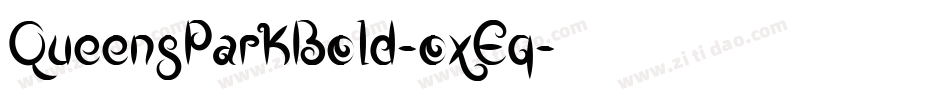 QueensParkBold-oxEq字体转换