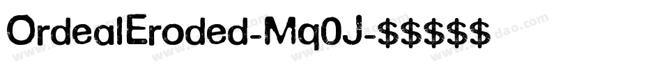 OrdealEroded-Mq0J字体转换