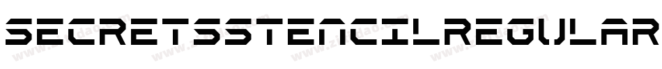 SecretsStencilRegular-j45O字体转换