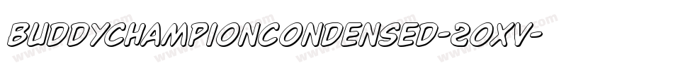 BuddyChampionCondensed-2oxv字体转换