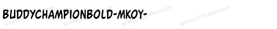 BuddyChampionBold-MKoY字体转换