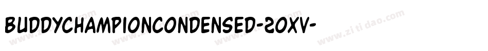 BuddyChampionCondensed-2oxv字体转换