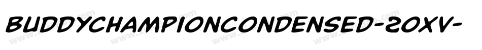 BuddyChampionCondensed-2oxv字体转换
