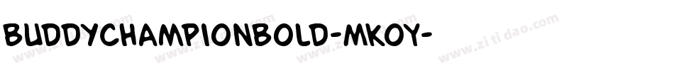BuddyChampionBold-MKoY字体转换